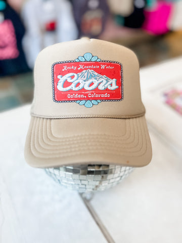Coors Khaki Trucker Hat